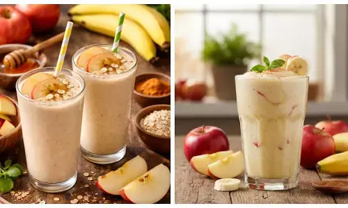 how to make apple banane smoothie