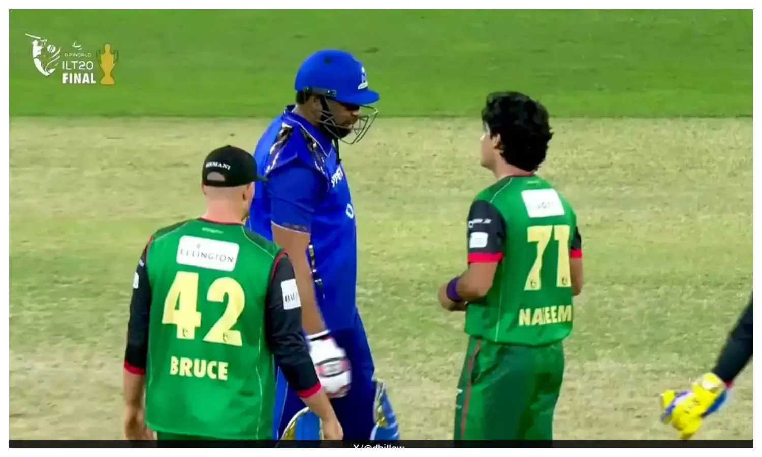 Kieron Pollard Naseem shah fight