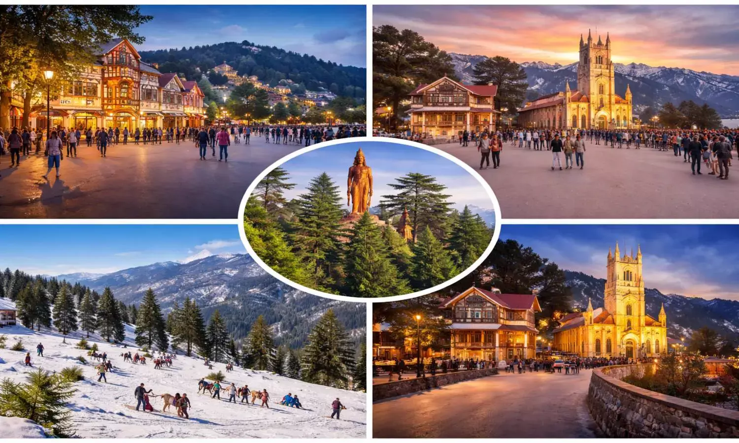 famous places of shimla hill station in January