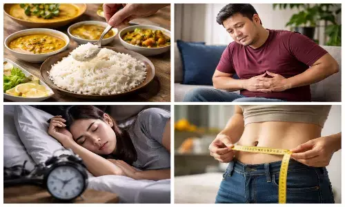 eating rice at night side effects