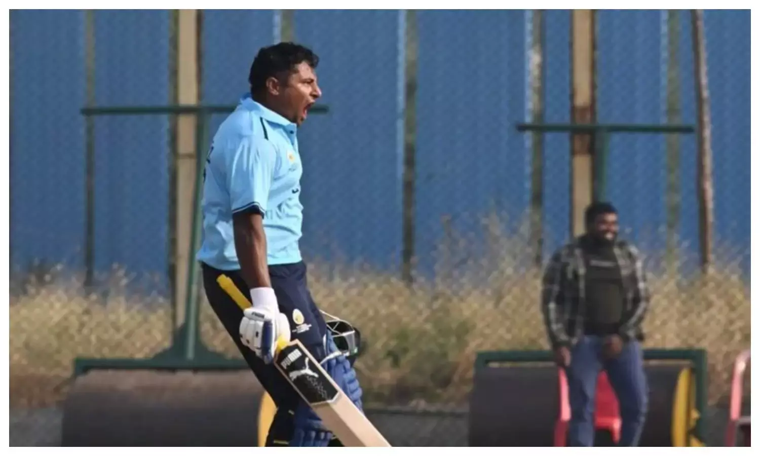 Sarfaraz khan 15 ball fifty in Vijay Hazare Trophy