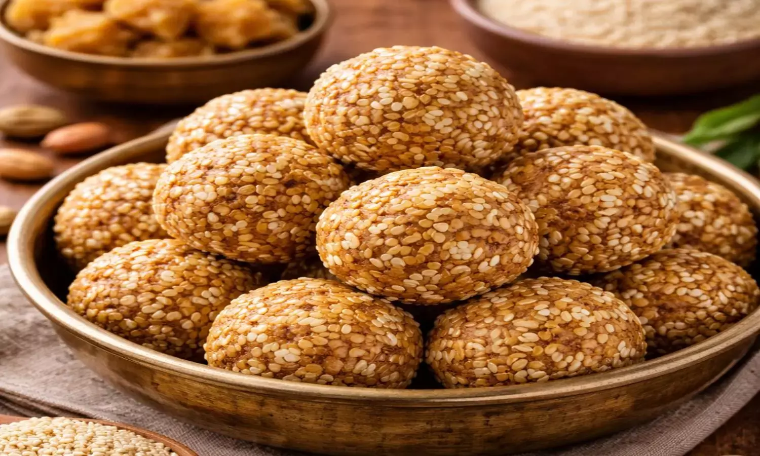 how to make til laddu at home