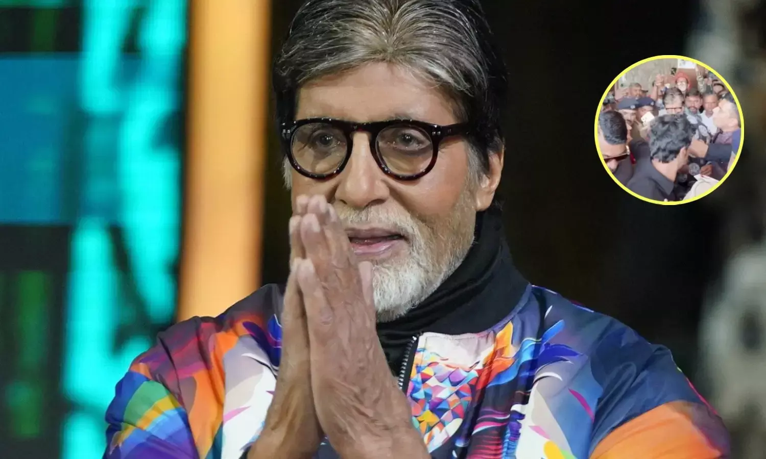 सूरत में अमिताभ बच्चन को देखने उमड़ी भीड़: बचते-बचाते निकले एक्टर; नेटिजियंस का फूटा गुस्सा