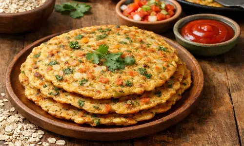 how to make oats masala cheela at home