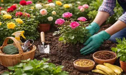 how to make rose plantation at home