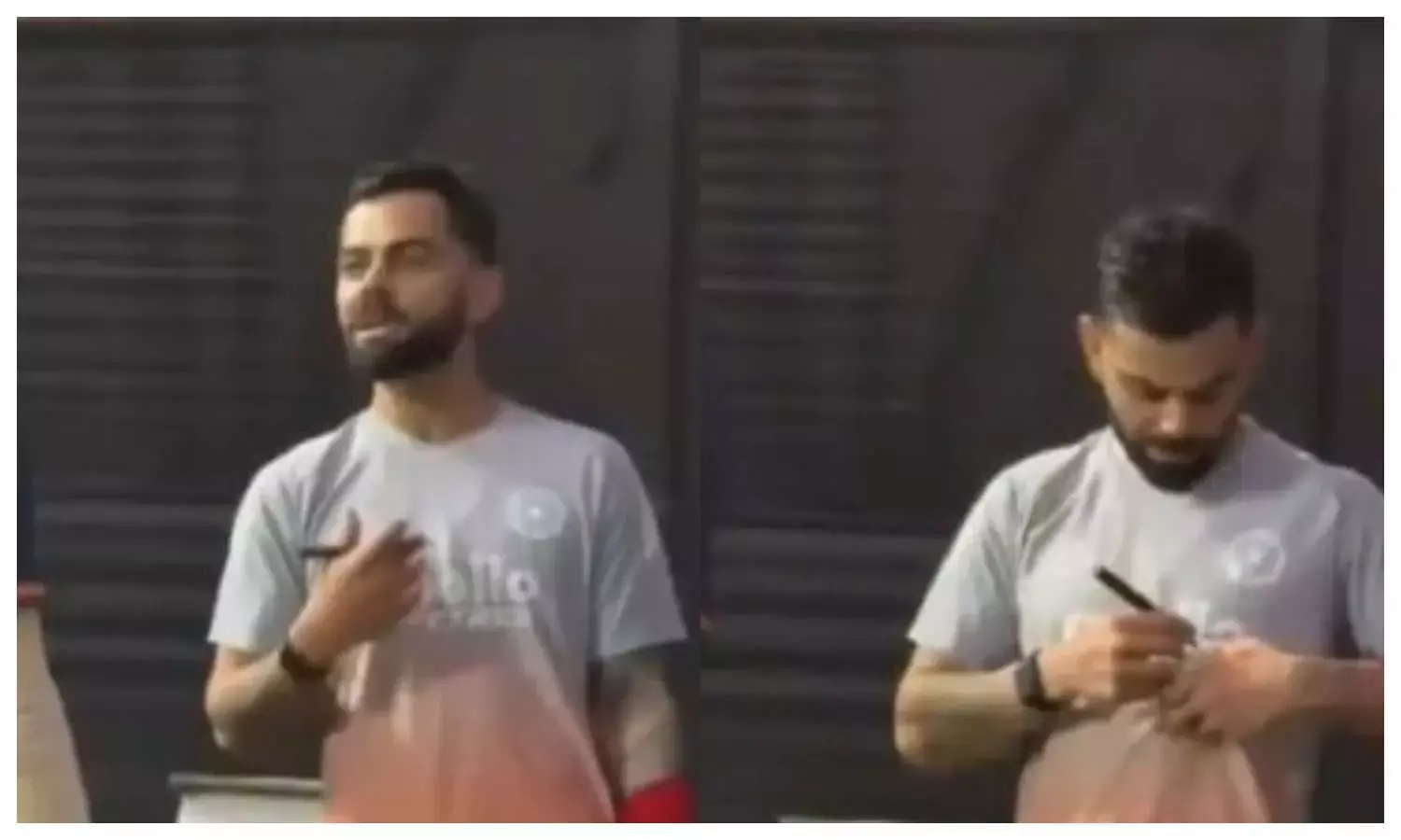 virat kohli net bowler advice viral video