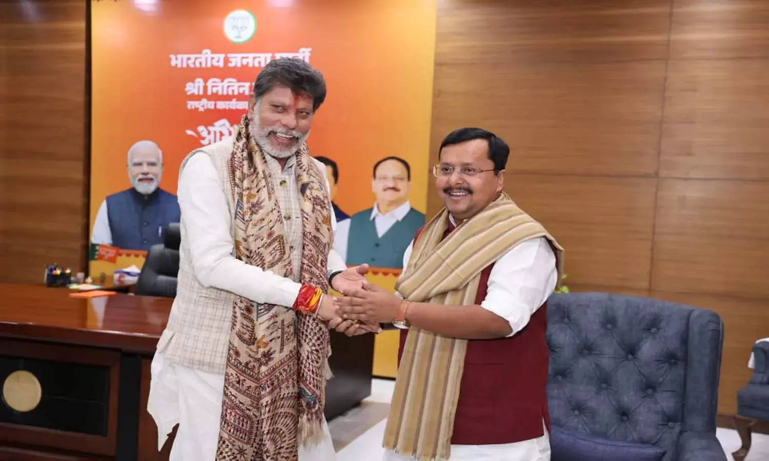 दिल्ली पहुंचे भाजपा प्रदेश अध्यक्ष किरण देव : राष्ट्रीय कार्यकारी अध्यक्ष नितिन नबीन से मुलाकात कर दी बधाई