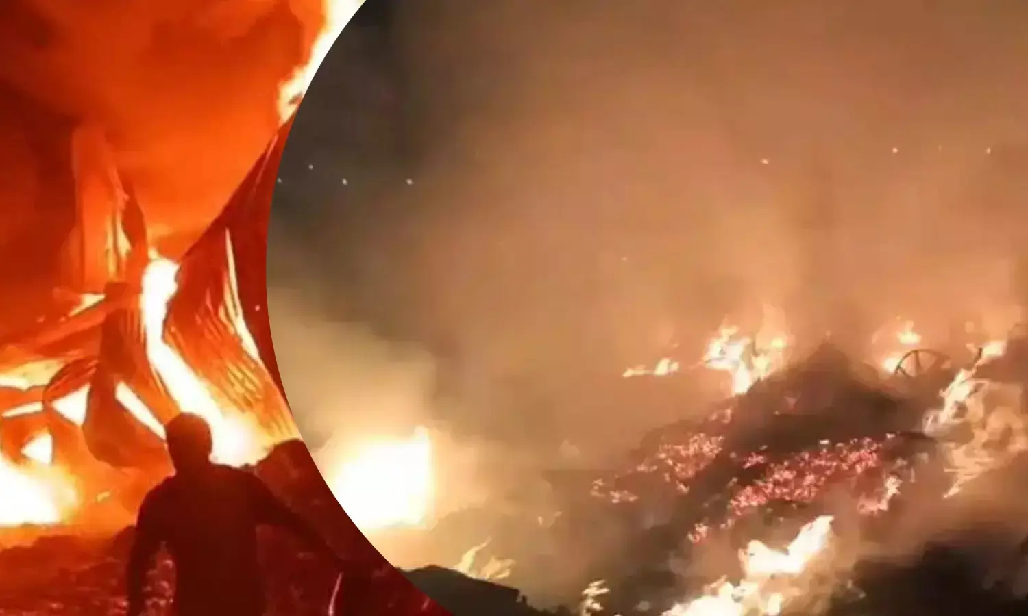 A massive fire broke out in Delhi Ranibagh area killing two people who were burned alive