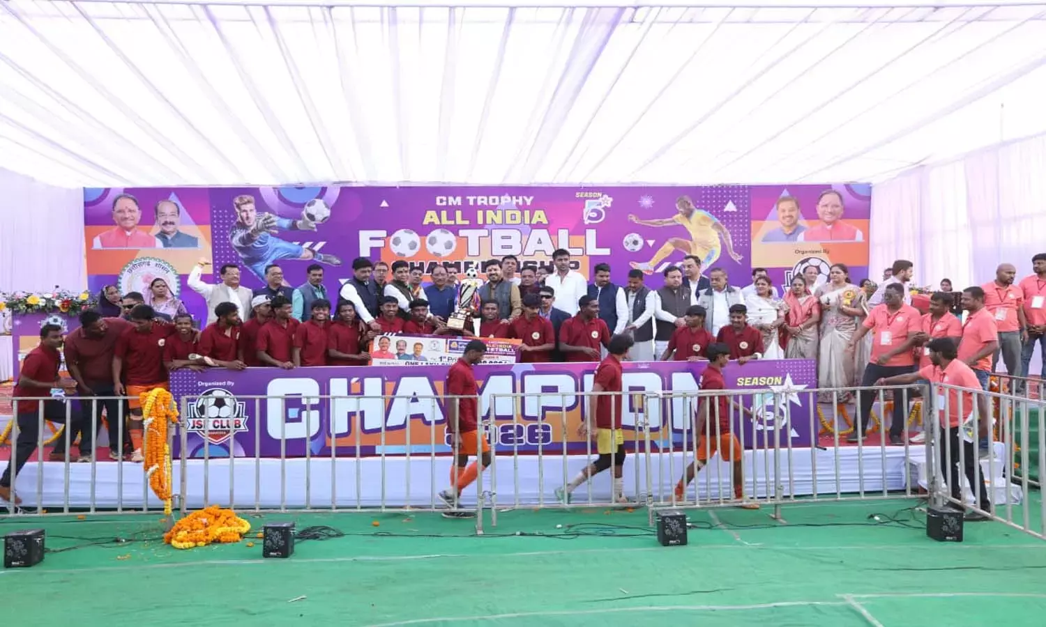 अखिल भारतीय फुटबाल चैंपियनशिप : केरल को हराकर नारायणपुर बना चैंपियन, चीफ गेस्ट सीएम साय ने विधायक अनुज शर्मा को सराहा