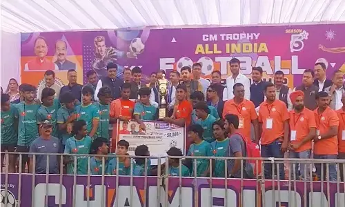 अखिल भारतीय फुटबाल चैंपियनशिप : केरल को हराकर नारायणपुर बना चैंपियन, चीफ गेस्ट सीएम साय ने विधायक अनुज शर्मा को सराहा