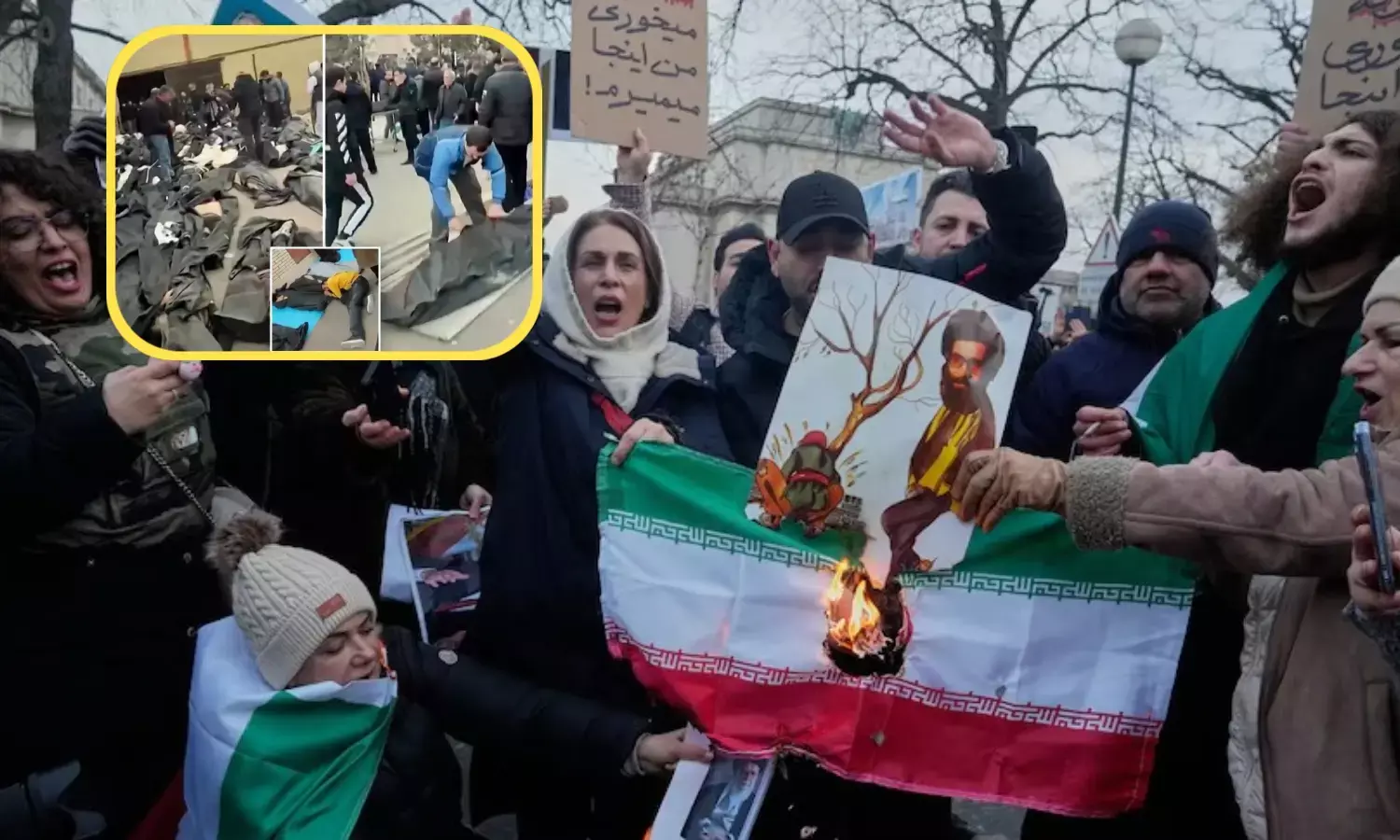 iran protests 18th day irfan sultani hanging trump warning