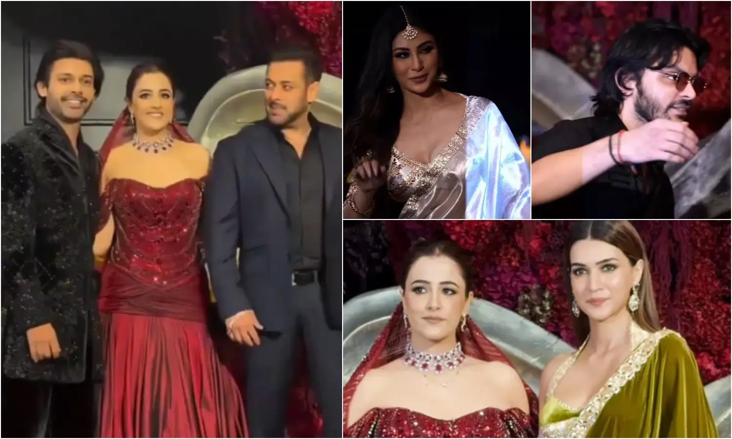 13 जनवरी को मुंबई में नुपुर सेनन-स्टेबिन बेन की रिसेप्शन पार्टी में बॉलीवुड सितारे पहुंचे।