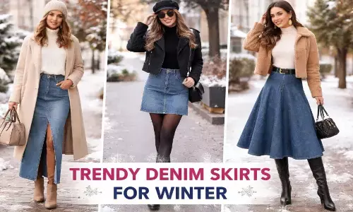 डेनिम स्कर्ट