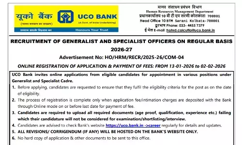 UCO Bank SO Recruitment 2026