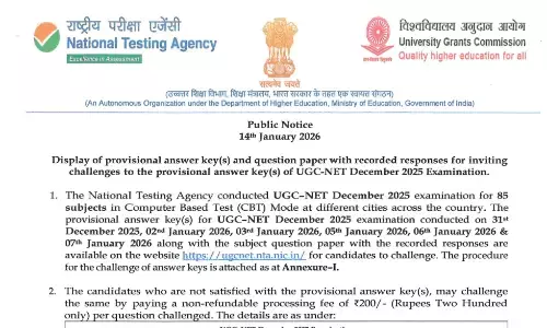 UGC NET December Exam Answer Key 2025