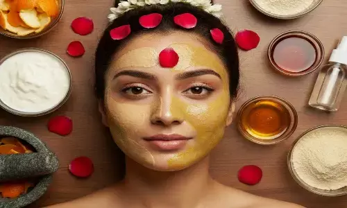 skin care with orange lemon peels