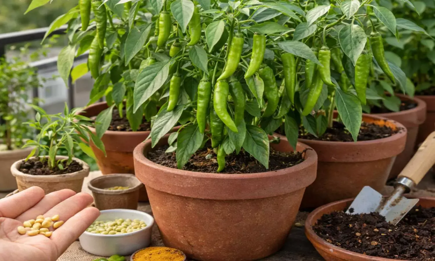 how to plant green chili at home