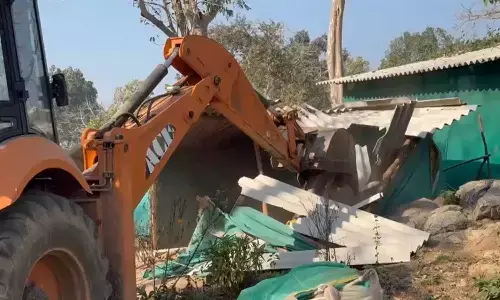 बीजापुर में बुलडोजर एक्शन
