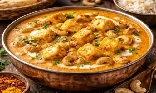 how to make shahi kaju paneer at home