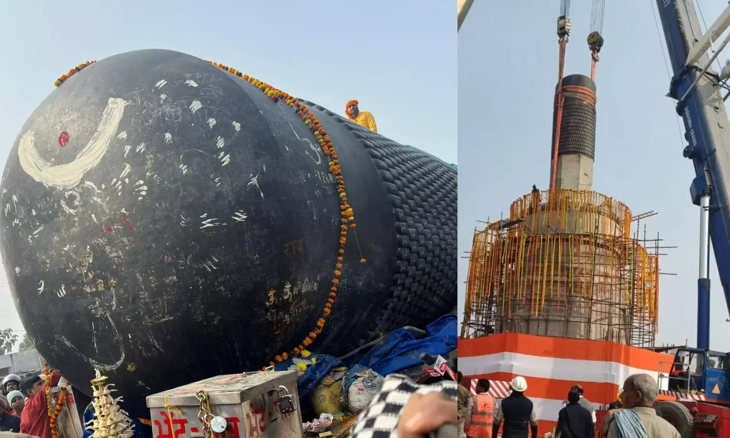 world’s largest Shivlings has been installed at the Viraat Ramayan Mandir in Bihar