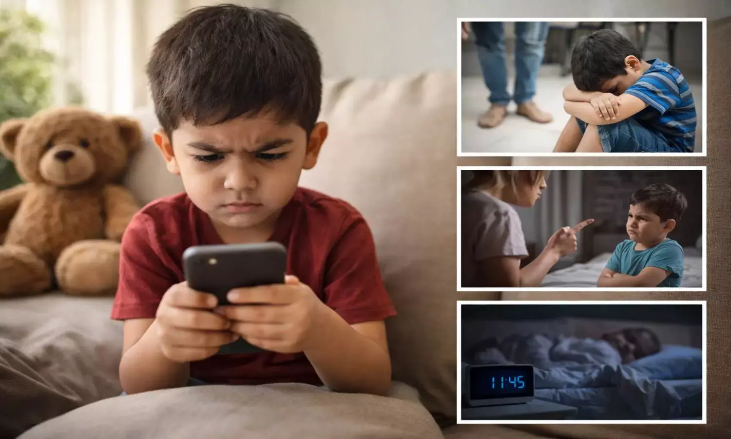 Effects of excessive screen time on children