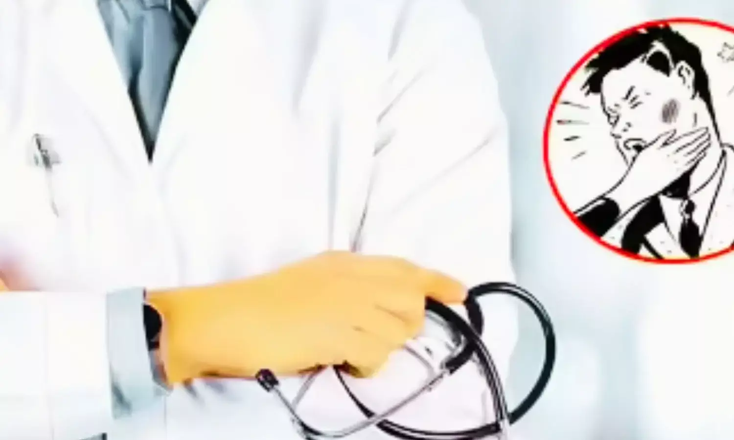 Delhi the patient family members beat up the doctor