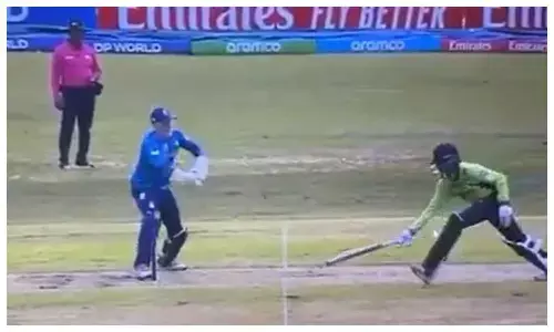 Pakistan batter Ali Raza Bizarre run out undfer 19 world cup 2026