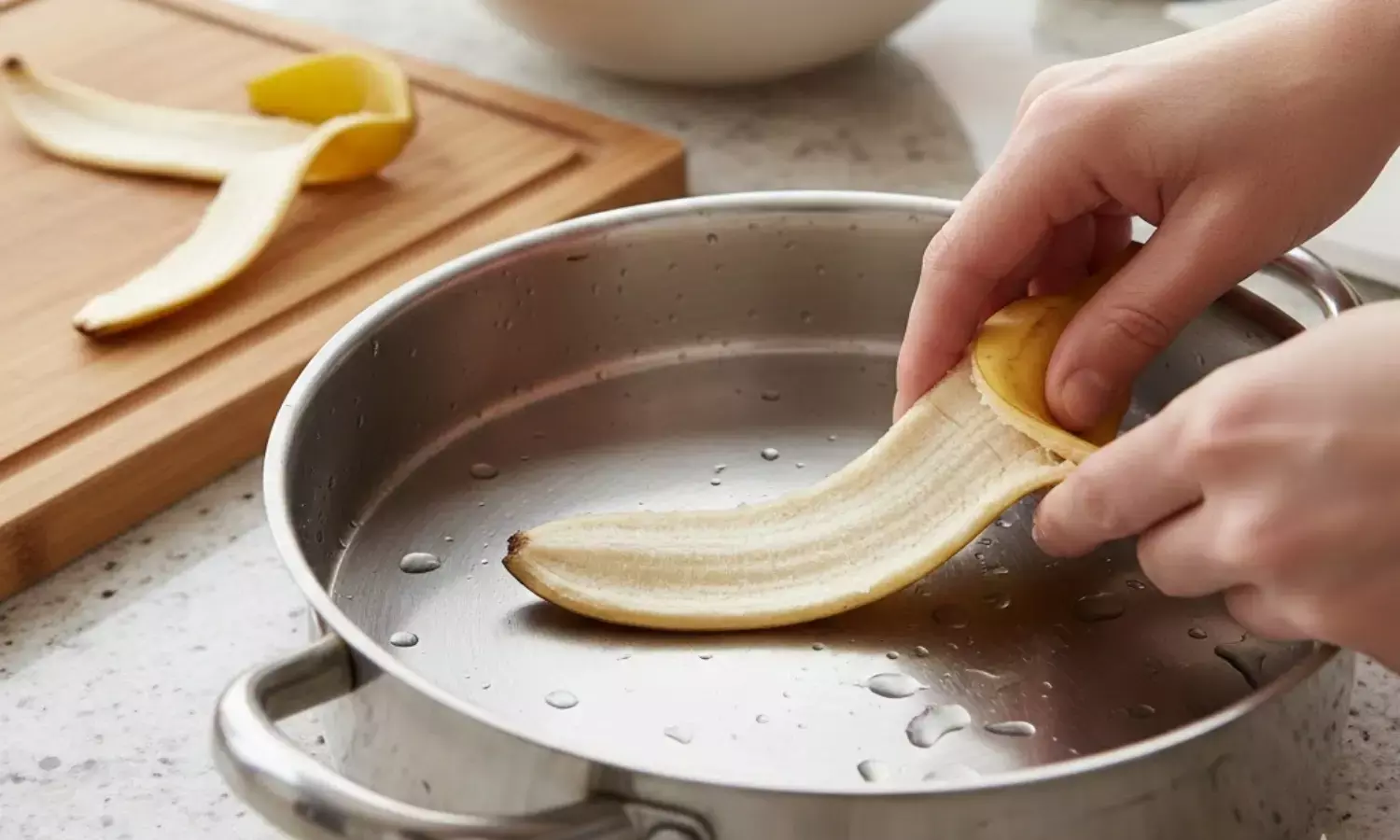 banana peels domestic work