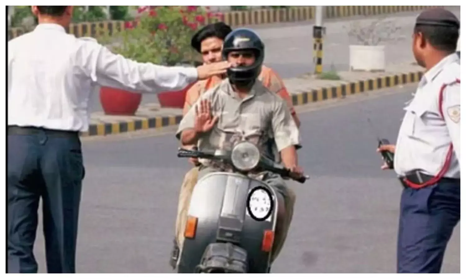 बिना हेलमेट-सीट बेल्ट वालों पर होगा चालान, 460 जवान सड़कों पर तैनात