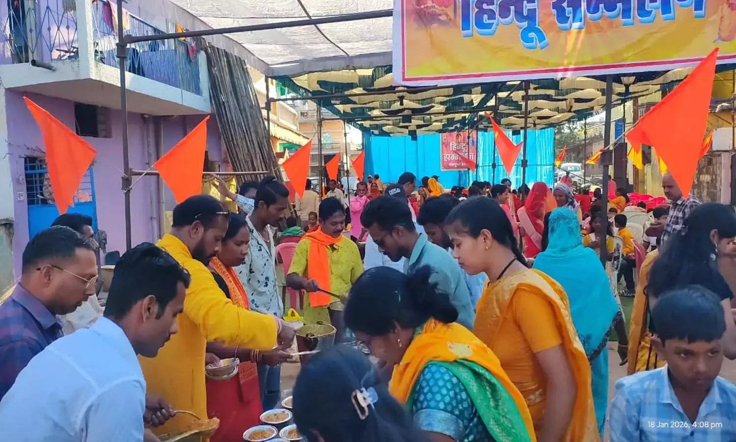 हिंदू सम्मेलन बना एकता का मंच : गंगा मुंडा बस्ती में युवाओं को धर्म, संस्कार और राष्ट्रहित से जुड़ने का दिया गया संदेश