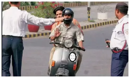 बिना हेलमेट-सीट बेल्ट वालों पर होगा चालान, 460 जवान सड़कों पर तैनात