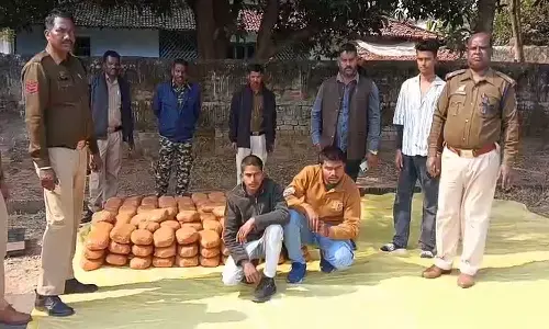 जशपुर पुलिस ने 55 लाख से अधिक का गांजा पकड़ा