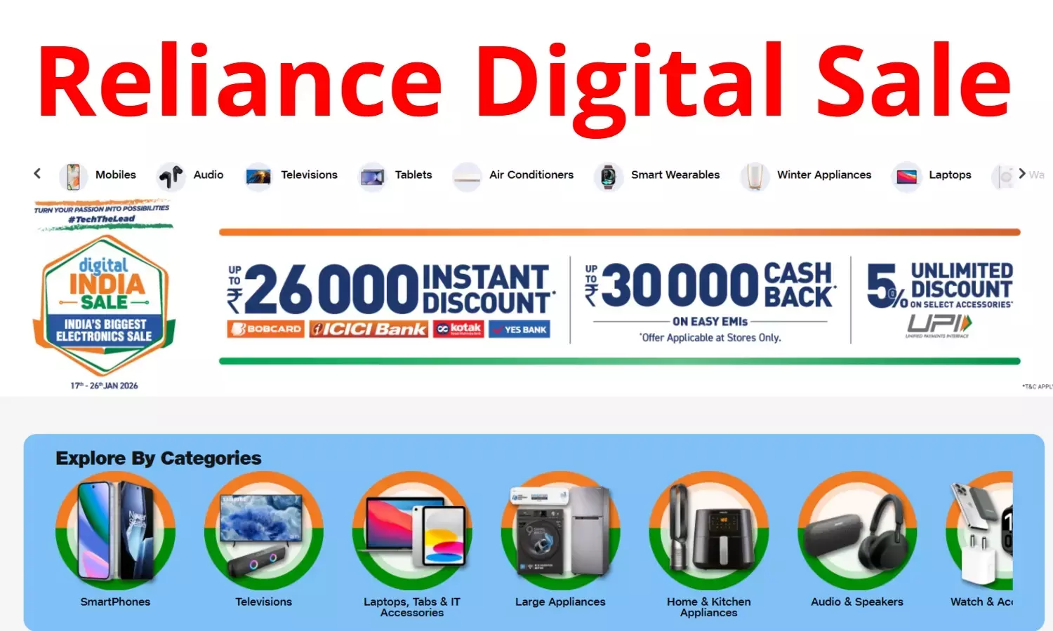 Reliance Digital Republic Day Sale 2026