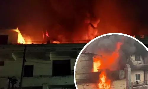 A fire broke out in a shoe factory in Bahadurgarh