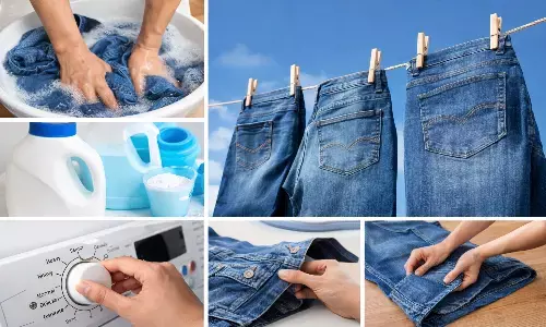 how to clean jeans easliy