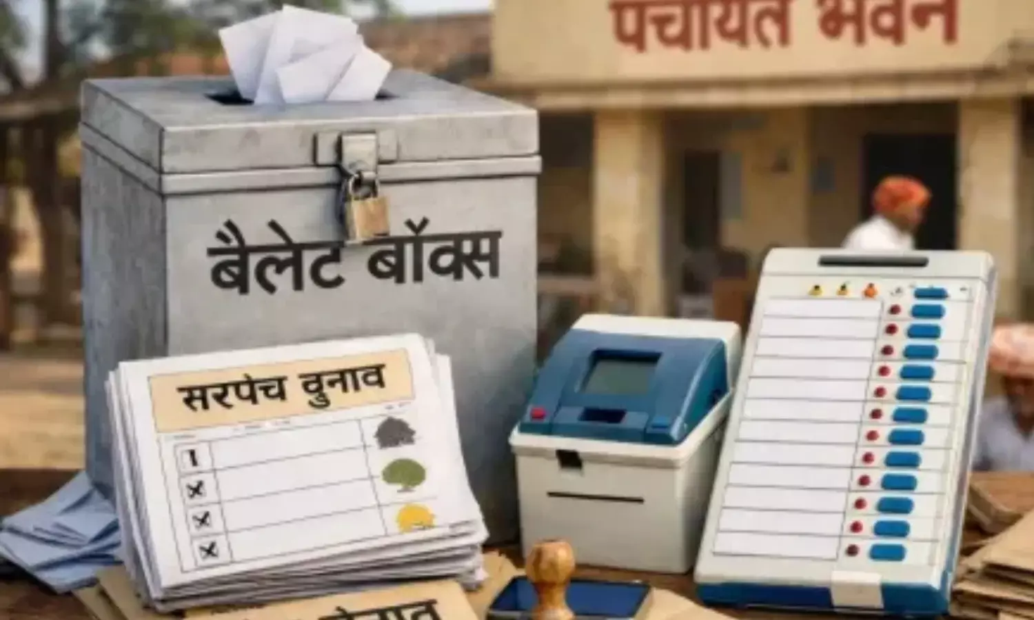 पंच-सरपंच चुनाव में EVM की छुट्टी, बैलेट पेपर से होगा मतदान