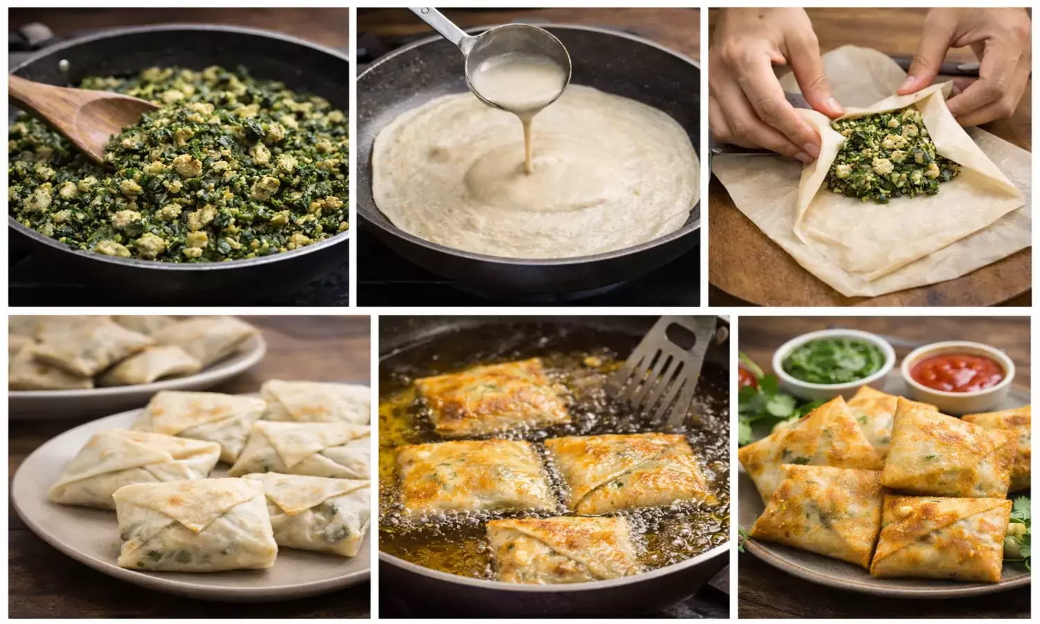 how to make palak paneer lifafa