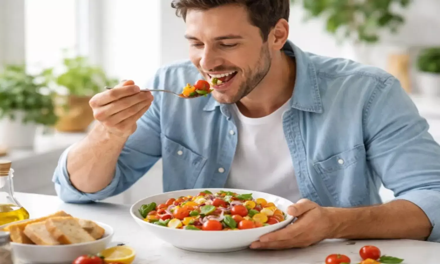 कच्चा टमाटर सलाद