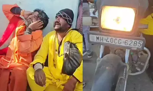 दूसरे राज्य से पहुंचे दो साधु