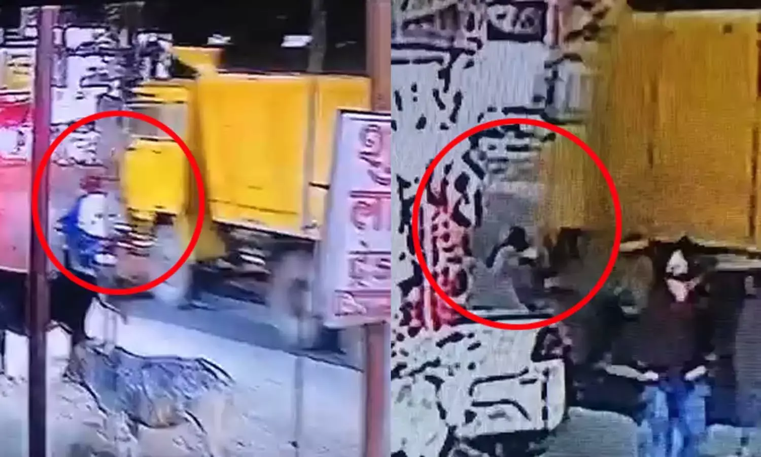 अंबिकापुर के बिलासपुर चौक में सड़क हादसा