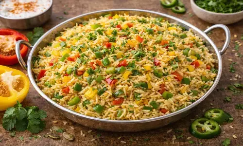 capsicum fried rice recipe