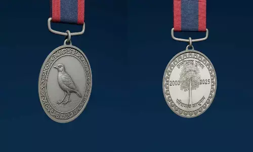 रजत जयंती पदक का अनावरण : सीएम साय बोले- पुलिस के अदम्य साहस की अमिट पहचान बनेगा रजत जयंती पदक