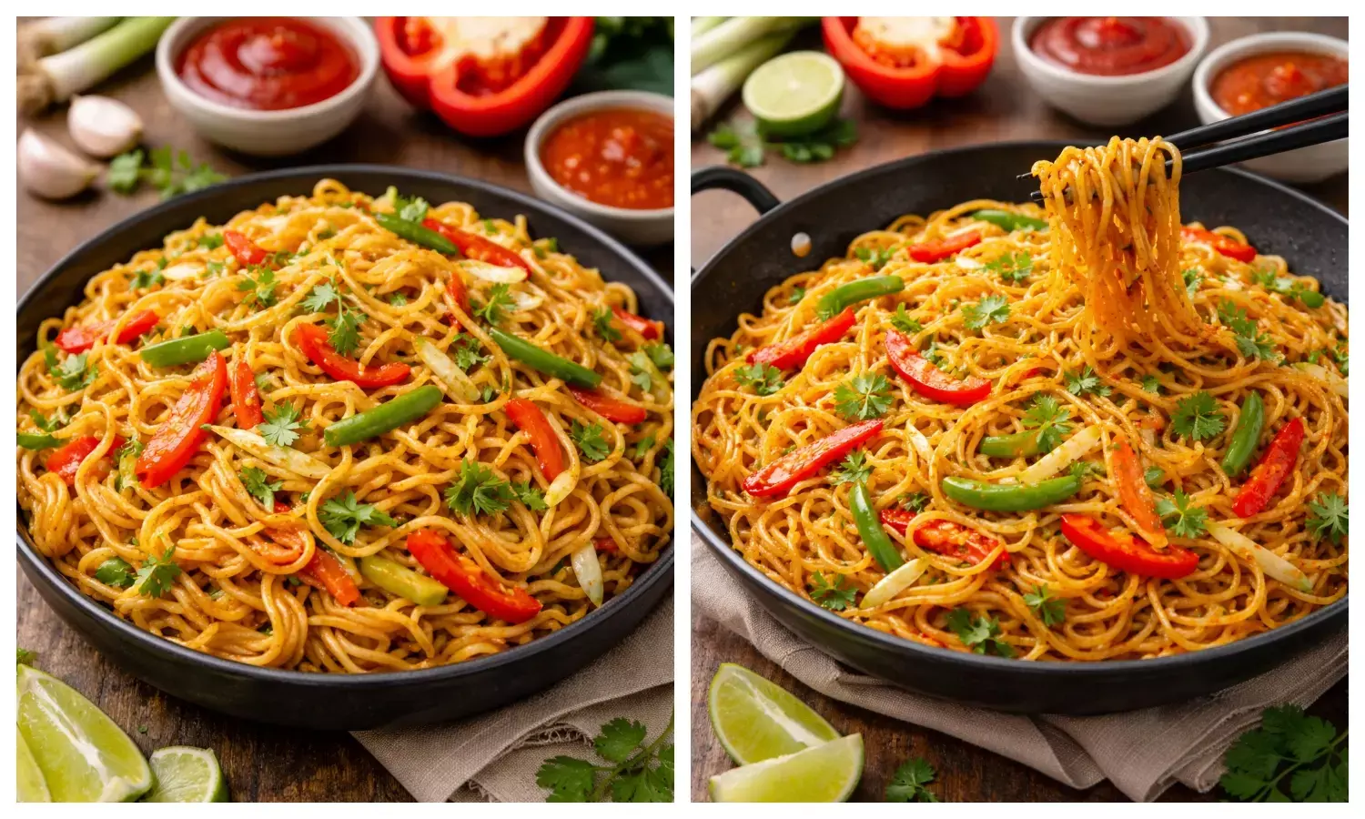how to make vegetable masala noodles