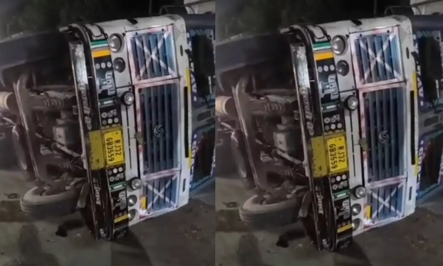 हरमाड़ा के नींदड मोड़ पर केबल से भरा ट्रेलर पलटा, ड्राइवर घायल हरमाड़ा के नींदड मोड़ पर केबल से भरा ट्रेलर पलटा, ड्राइवर घायल