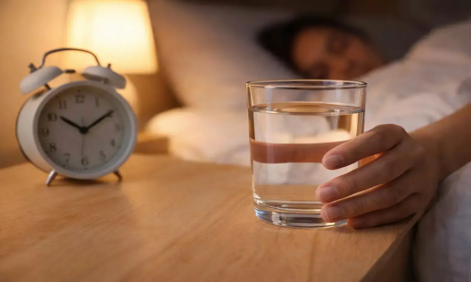 effects of drinking water before sleep