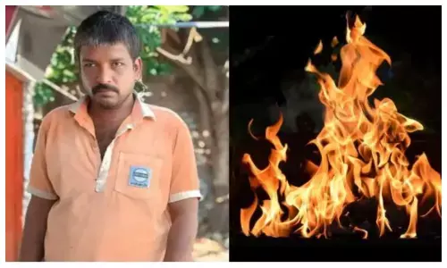 घर में आग लगने से एक व्यक्ति जिंदा जला, गैस सिलेंडर से आग भड़कने की आशंका