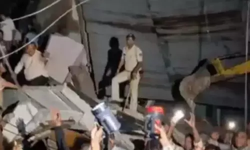 Building collapsed in Preet Vihar