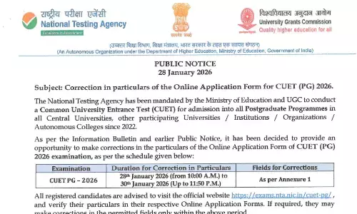 CUET PG 2026 Correction Window Close today