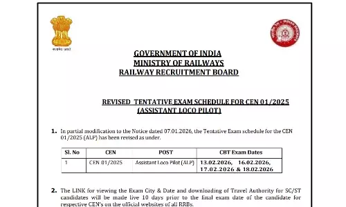 RRB ALP 2026 Exam Date Revised RRB ALP 2026 Exam Date Revised