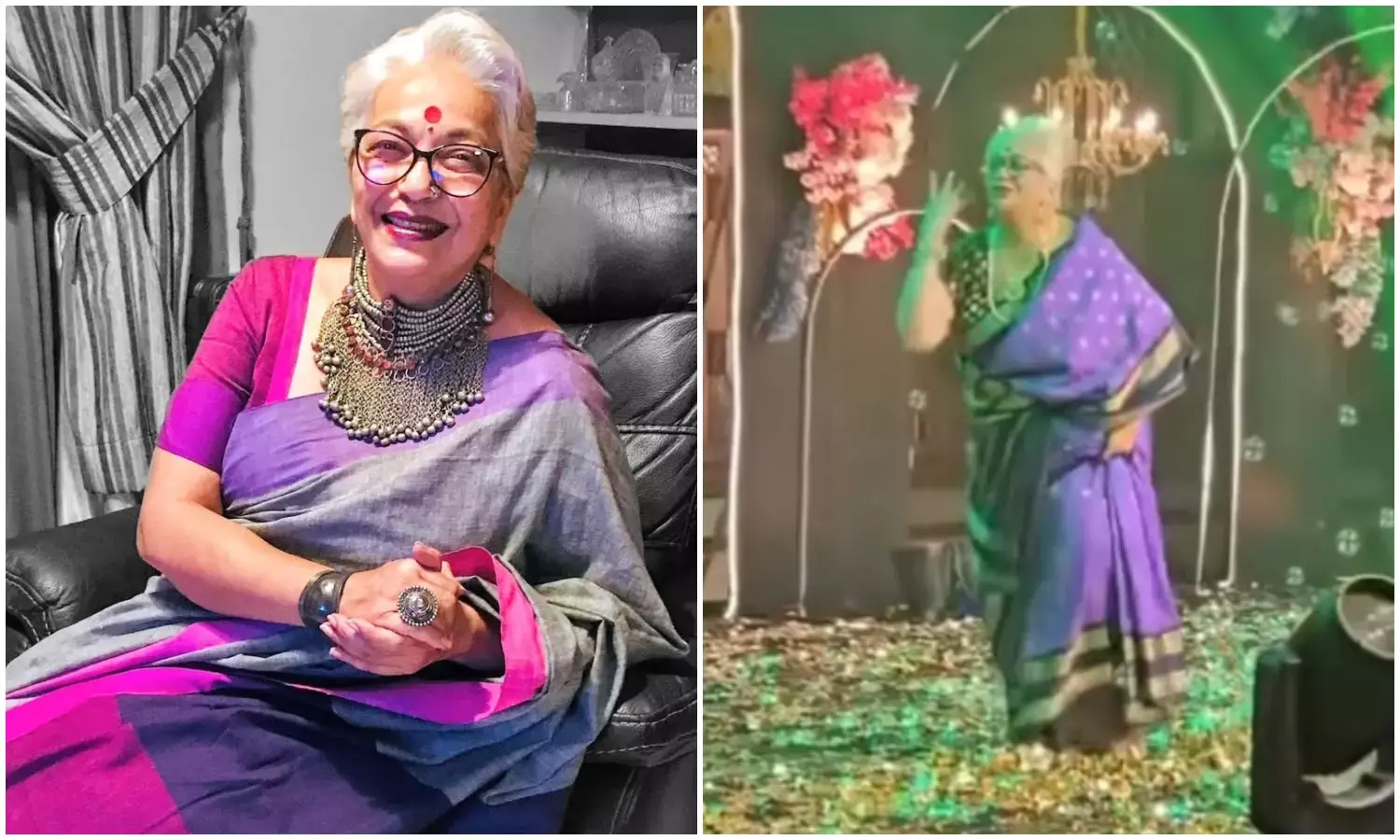 मशहूर गाना रंबा हो पर दिग्गज अभिनेत्री कल्पना अय्यर के डांस का वीडियो सोशल मीडिया पर ट्रेंड कर रहा है।